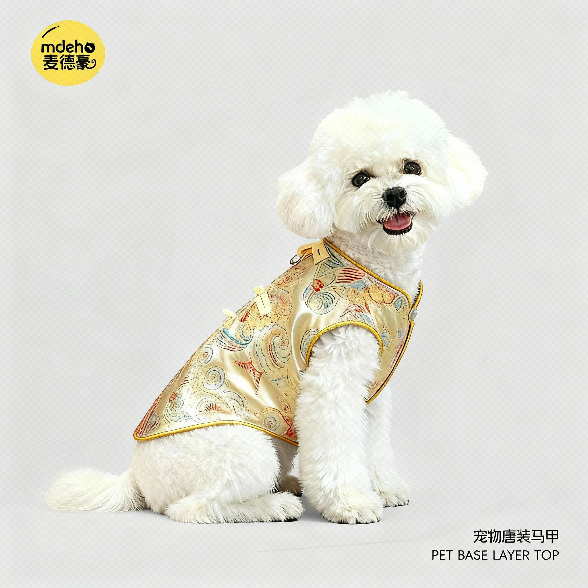 新年小狗狗衣服秋冬款薄款猫咪宠物比熊泰迪中式喜庆过年拜年唐装