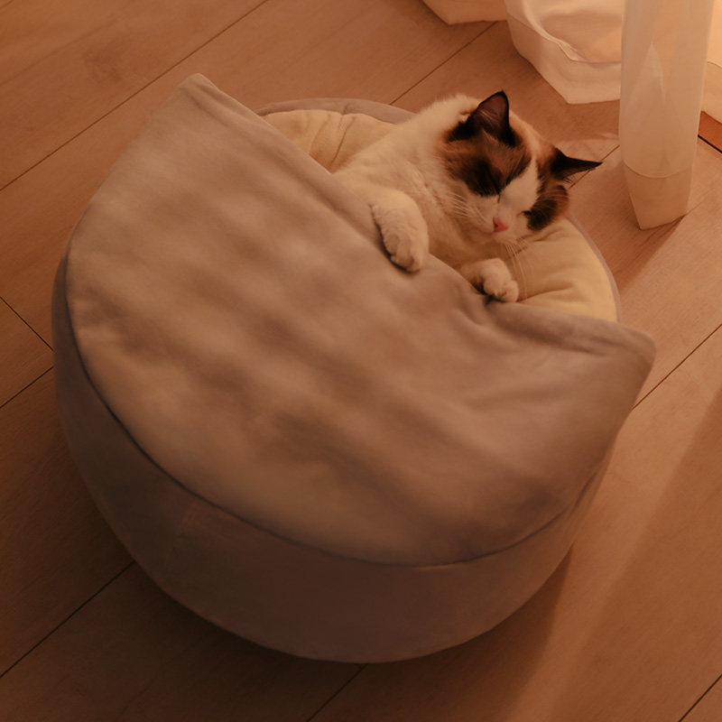 钻被子猫窝四季通用宠物夏季小猫咪凉窝狗狗窝用品夏天封闭式猫床