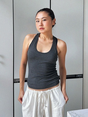 bi入柔软高级感工字背心超弹