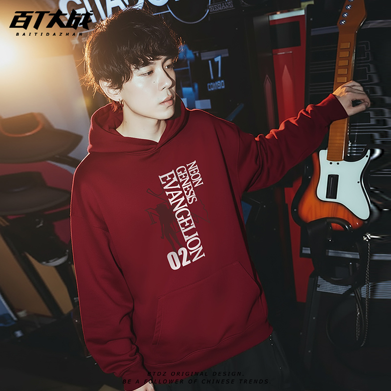 福音战士EVA圆领卫衣2号机明日香