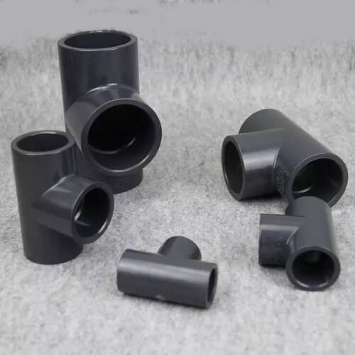 台湾三厘国标UPVC水管管件正三通 等径三通T型平面三通20-225mm