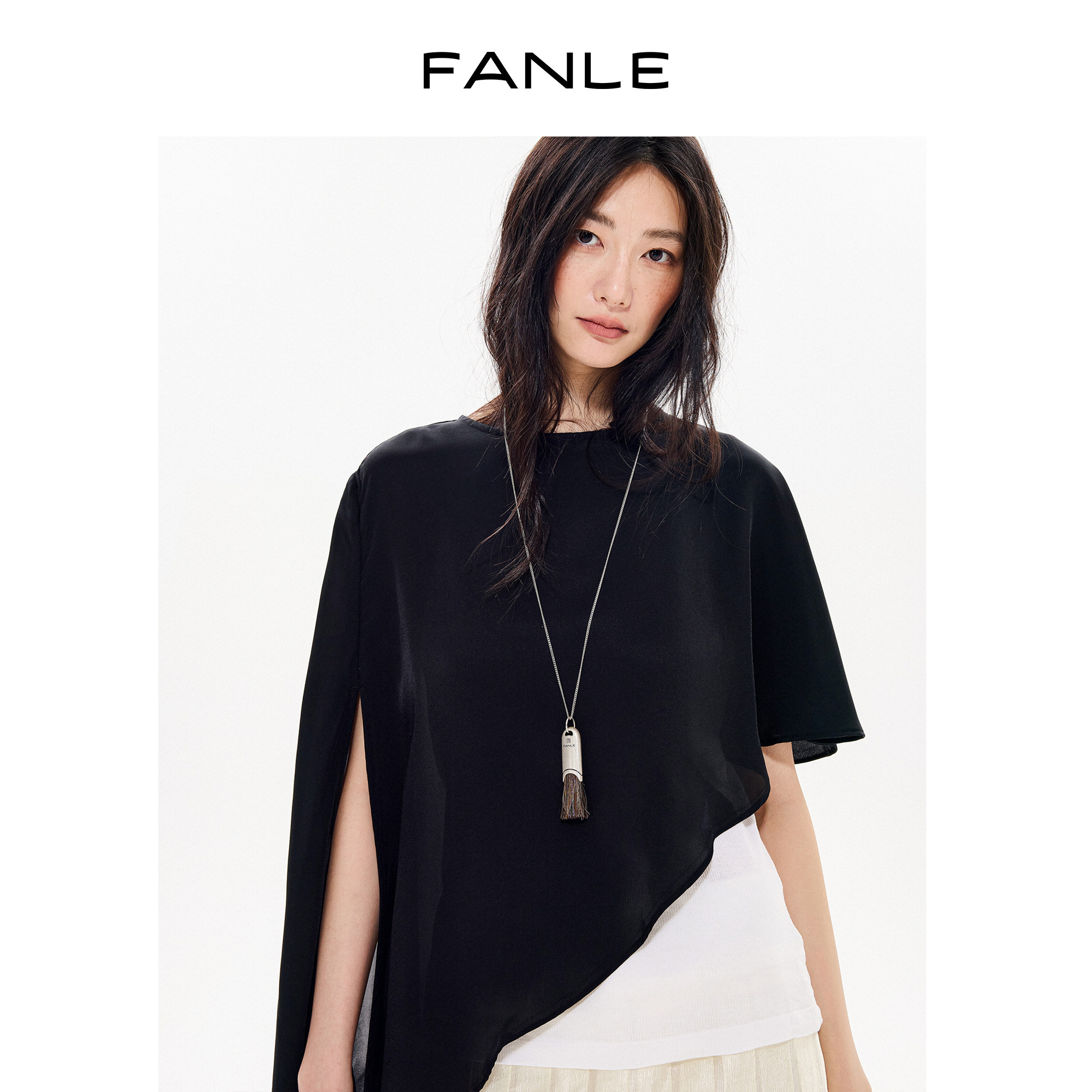 FANLE STUDIOS【黄铜电镀18K金马毛项链】时髦百搭金马鬃毛项链