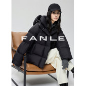 FANLE STUDIOS新国标轻盈蓬松95白鹅绒加厚保暖连帽中长款 羽绒服