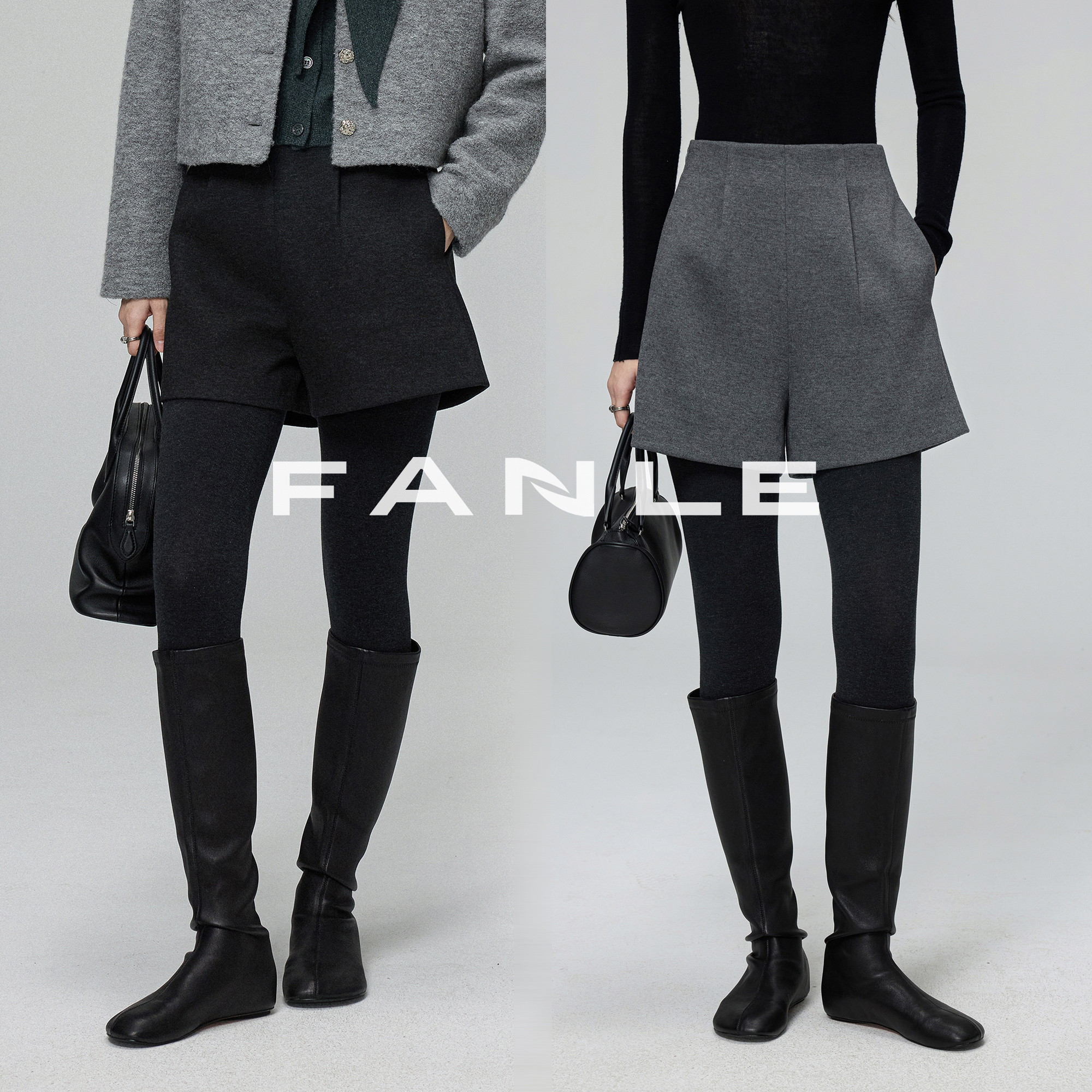 FANLESTUDIOS羊毛加厚短裤
