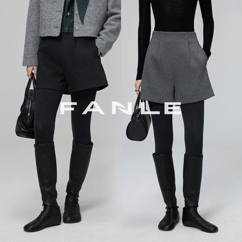 FANLESTUDIOS羊毛加厚短裤