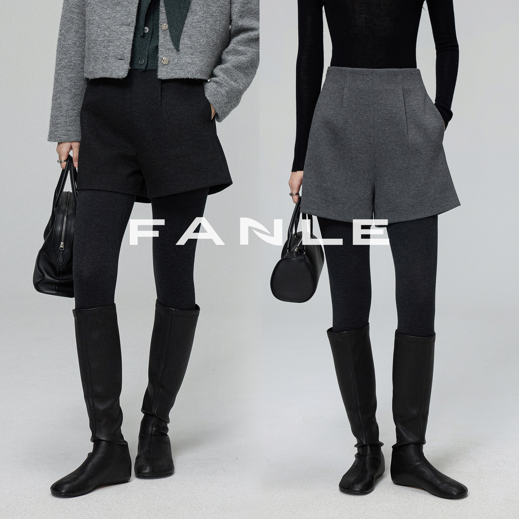FANLESTUDIOS羊毛加厚短裤