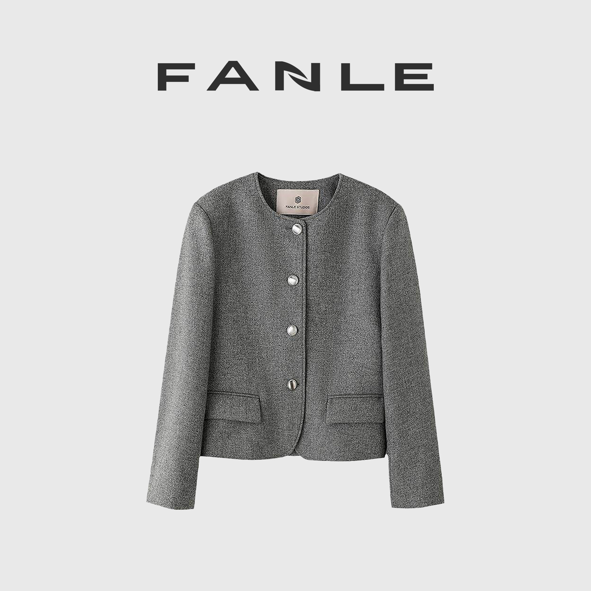 断码清仓不退换经典短款高密羊毛混色光泽老钱风气质小香风外套女,女装/女士精品,短外套,淘宝优惠券,粉丝福利购,淘宝优惠卷