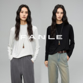 FANLE T恤 可水洗羊绒棉半高领基础ROW风长袖 STUDIOS 人手一件