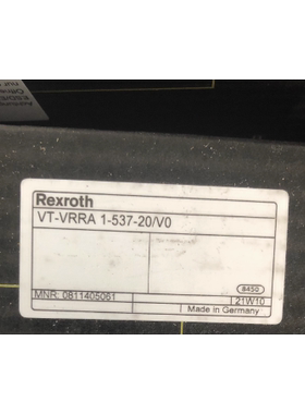 力士乐Rexro比例放大器0811405061型号VT-VRRA1-537-20/V0原装