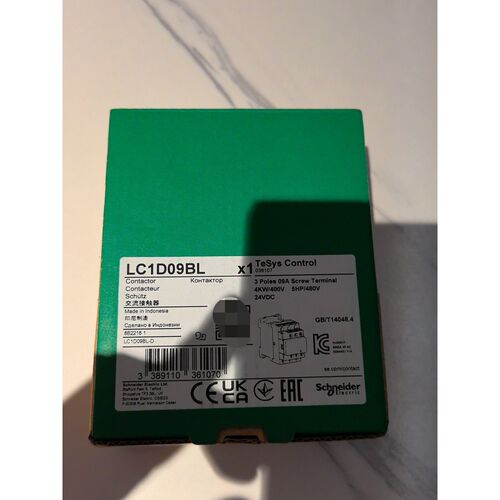 施耐德接触器LC1D09BL 24VDC全新原装拍前请询价