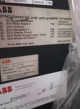 二手ABB REF542 CRB 103144R001全新原装拍前请询价
