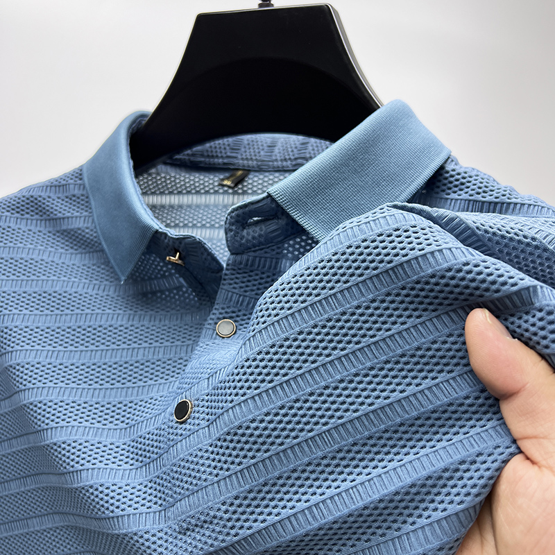 短袖网眼青年polo衫t恤男翻领