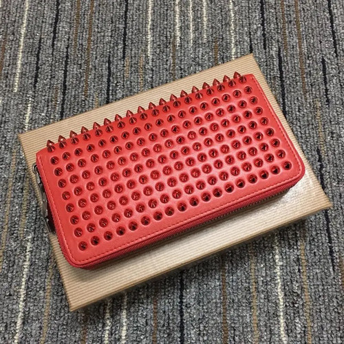 Rivets Clutch PU Leather Purses for Women Fashion Multi-Pock