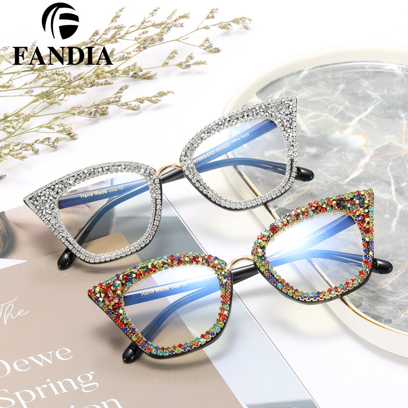 women glasses y2k lense vintage cat-eye retro eyeglasses for