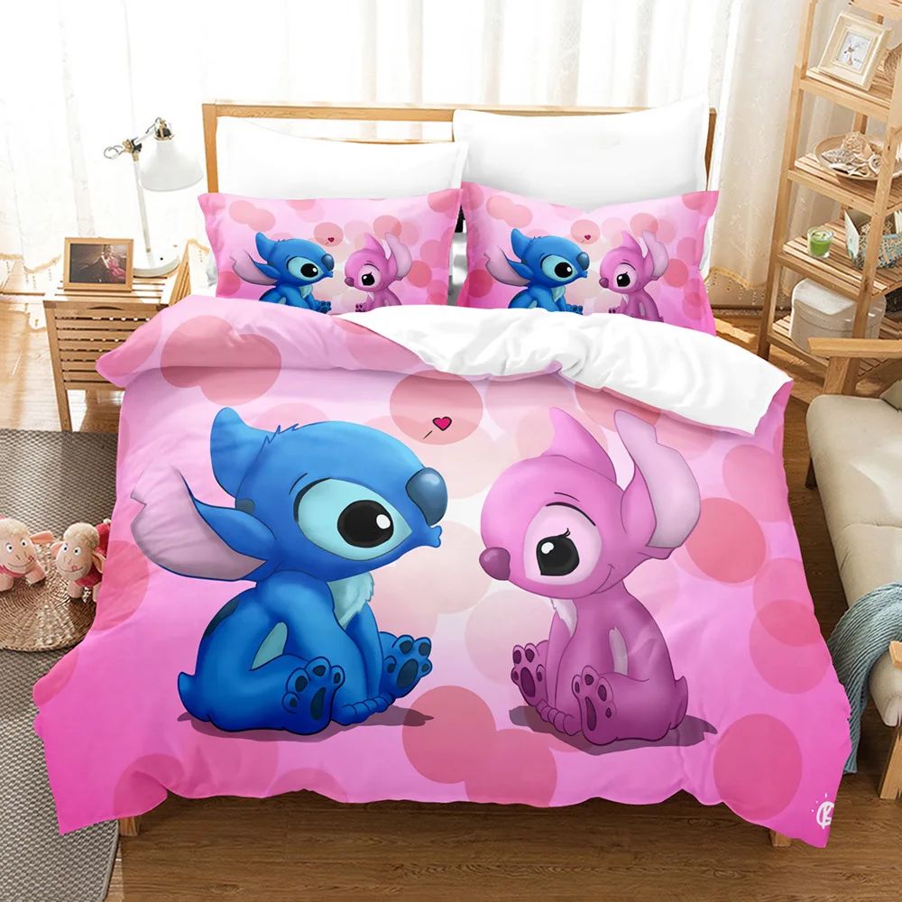 Disney Lilo Stitch Bedding Set Children Duvet Covers Pillowc