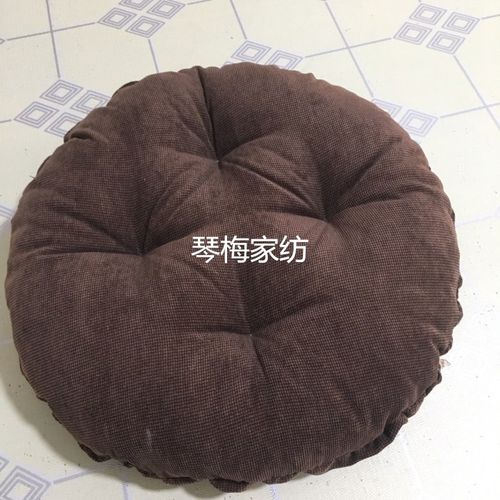 绒布圆形板凳坐垫套罩藤编禅石凳