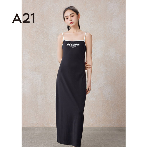 A21女装连衣裙2024新款