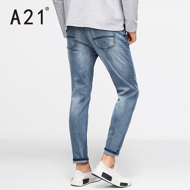 Jeans pour jeunesse en coton ammoniac pour automne - Ref 1481245 Image 3