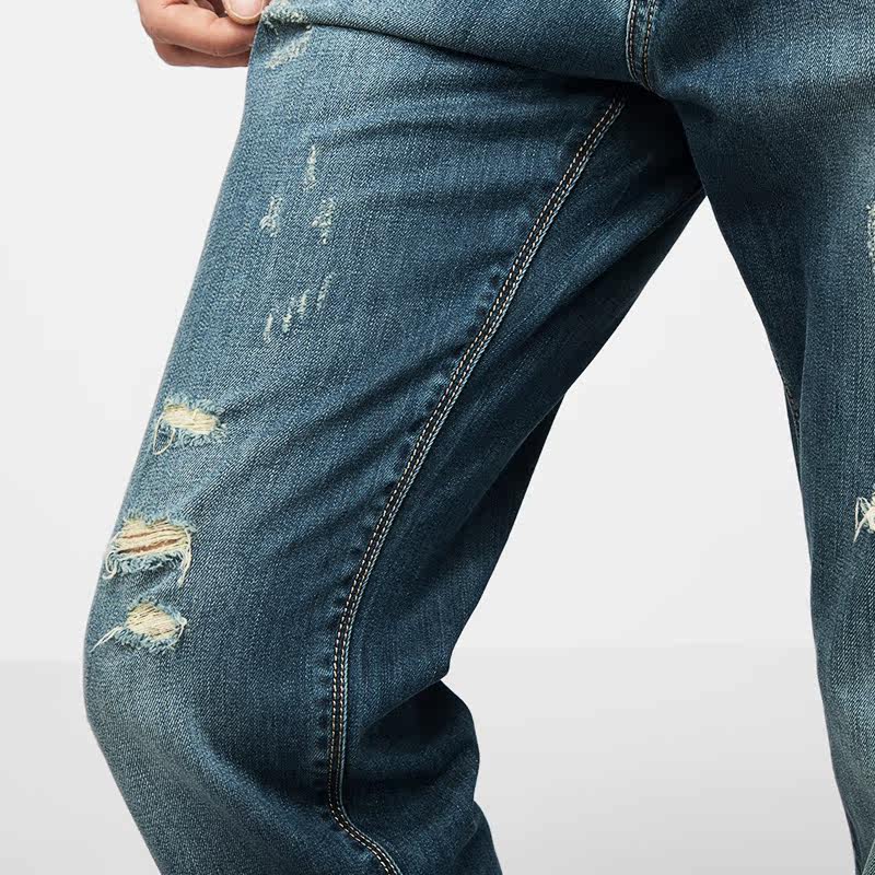 Jeans pour jeunesse droite en vrac en coton pour Quatre saisons - Ref 1461478 Image 5