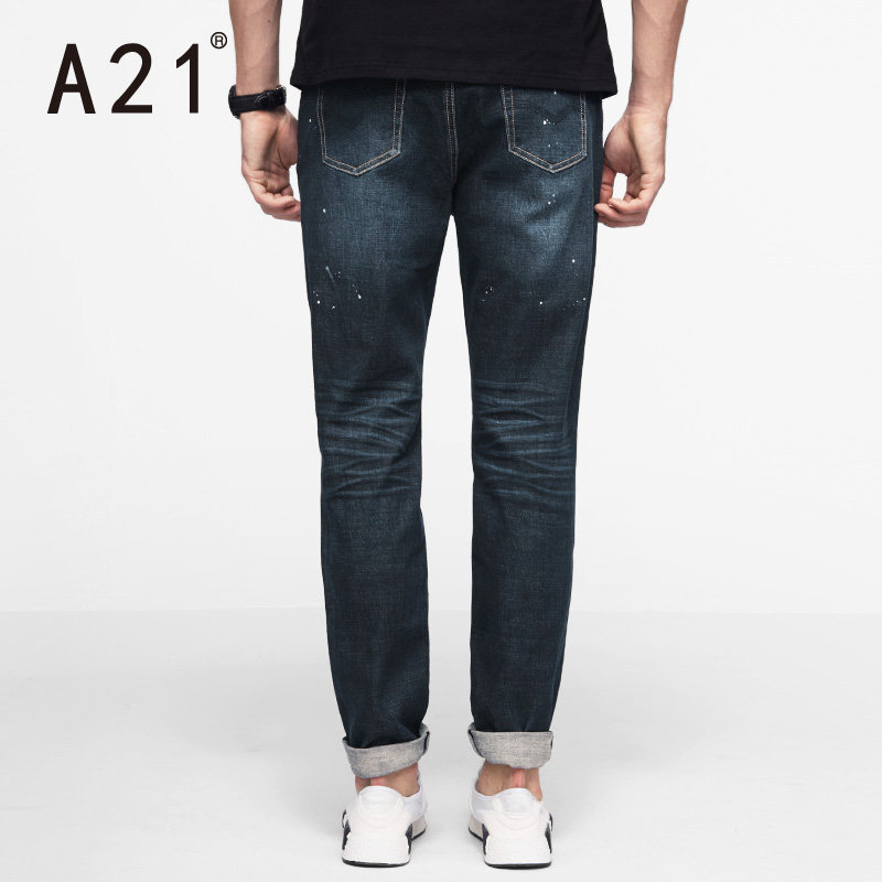 Jeans pour jeunesse droite en vrac en coton pour automne - Ref 1481252 Image 4