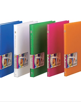 Comix/齐心 QF40AK 焰彩系列资料册 A4 40袋文件保护袋 多色选择