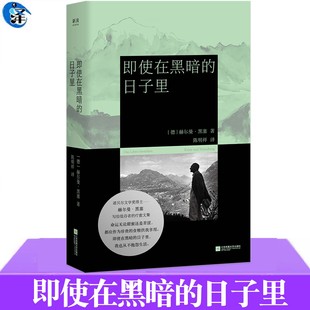 正版 即使在黑暗的日子里 直面回应现代人的精神危机 诺奖得主黑塞 写给低谷者的疗愈文集 你所经历的黑暗 也许正是重生的开端