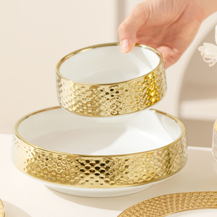 酒店陶瓷饭碗家用陶瓷大碗汤碗创意意境菜碗高级感面碗沙拉碗餐具