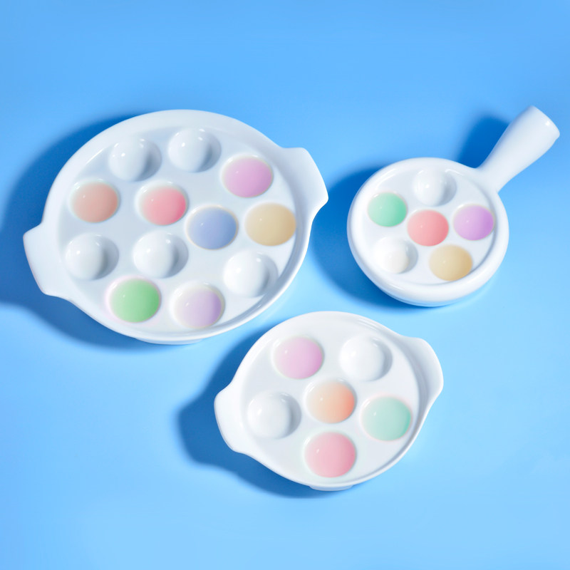 纯白陶瓷带手柄带把肉丸丸子盘烘焙盘烤蜗牛烤螺盅碟烤箱焗田螺盘,餐饮具,盘,淘宝优惠券,粉丝福利购,淘宝优惠卷