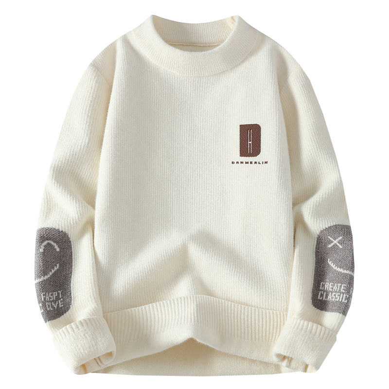 秋冬新款男士圆领毛衣针织衫