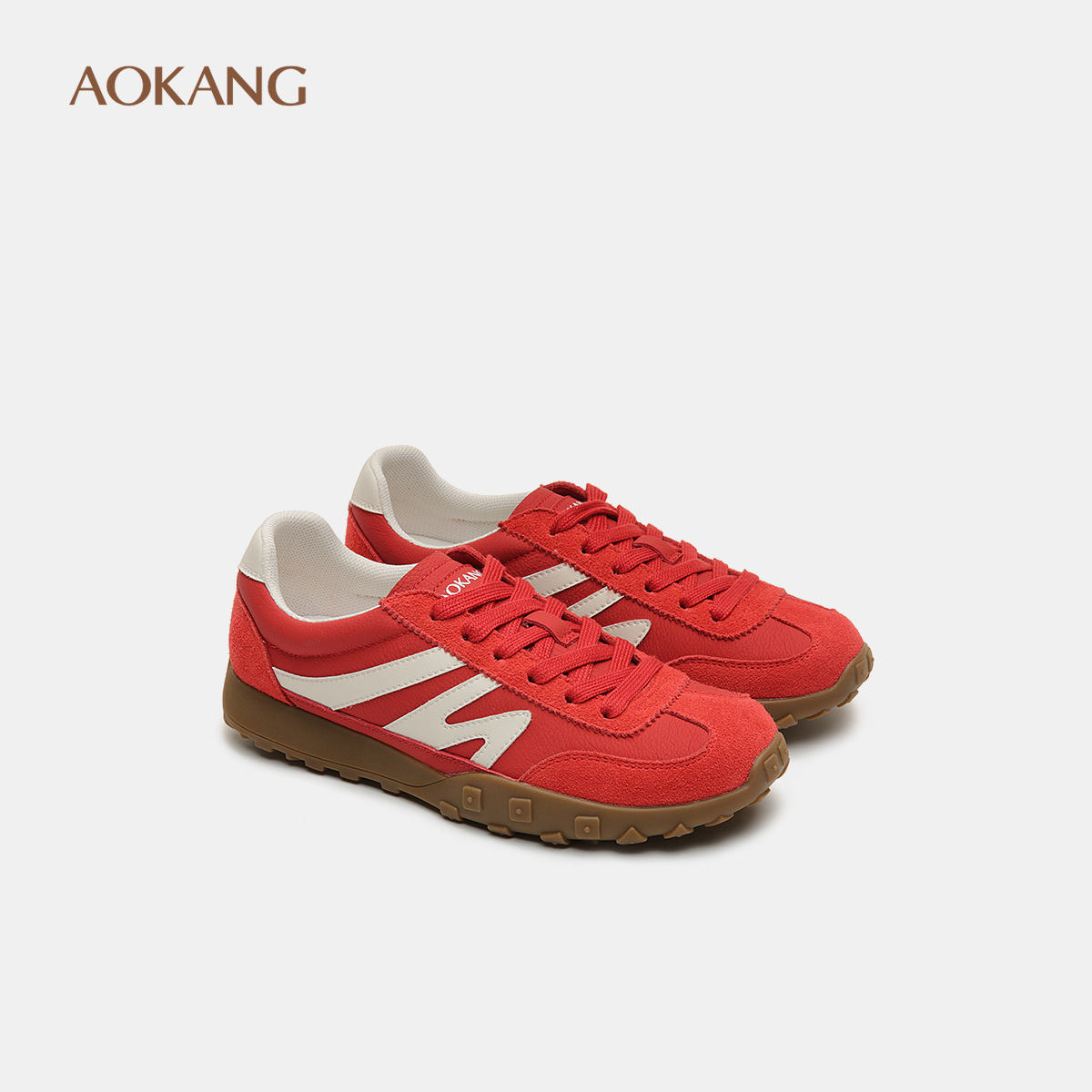 奥康2025春季新款复古阿甘德训鞋