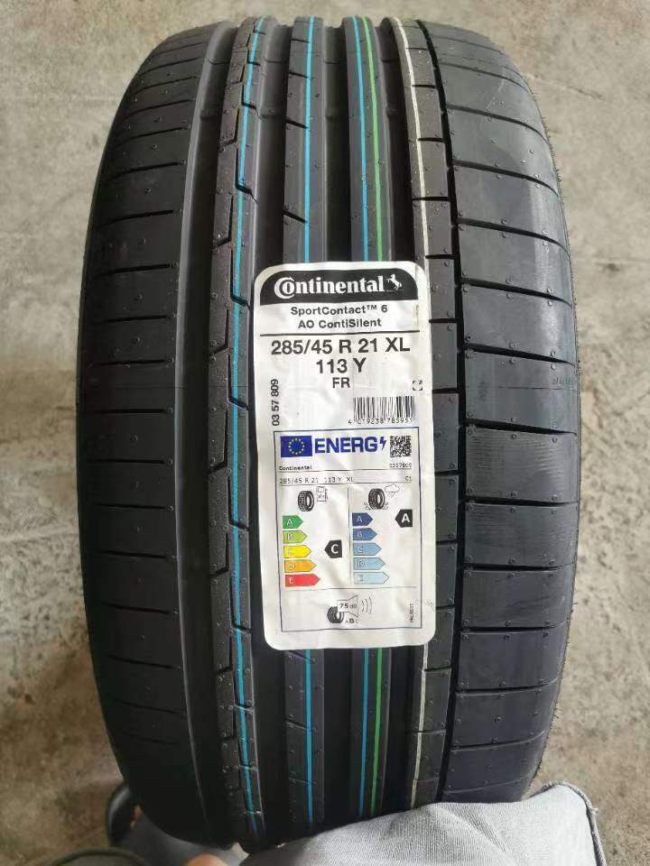 马牌285/45R21 113Y SportContact SC6 AO静音海棉奥迪Q8/SQ8