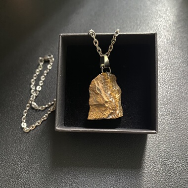 贝壳子〈虎眼石〉新款吊坠男士项链简约小众高级质感项链个性饰品