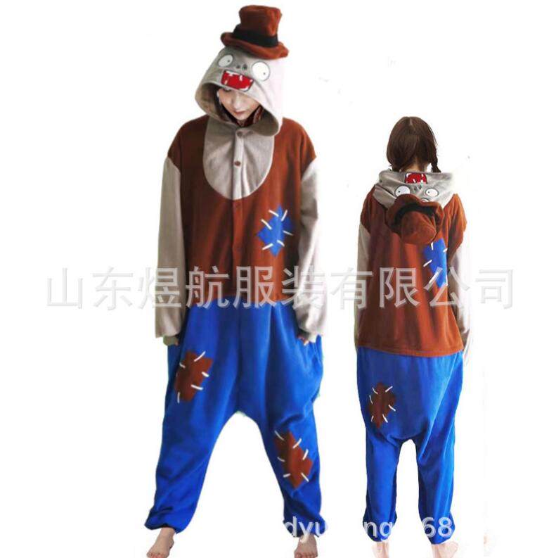 情侣摇粒绒卡通动漫cosplay