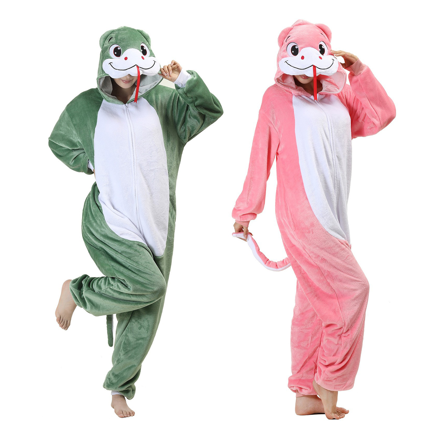 卡通动物连体睡衣情侣可爱秋冬