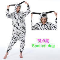 Export Dalmatian cartoon one-piece pajamas for Europe and America, children's animation performance costumes, adult male and female parent-child role-playing costumes thumbnail 4