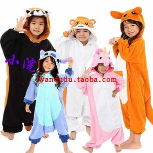 日本原单onesie kigurumi 儿童卡通蝙蝠猫头鹰连体睡衣亲子演出服