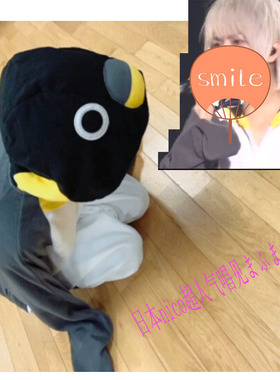 日本nico超人气唱见まふ同款灰企鹅卡通连体睡衣动漫男女可爱演出