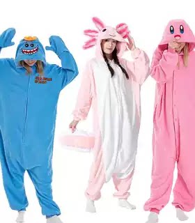 Kigurumi无牙仔夜煞卡通动漫连体睡衣蝾螈驯龙使命必达柯比演出KT