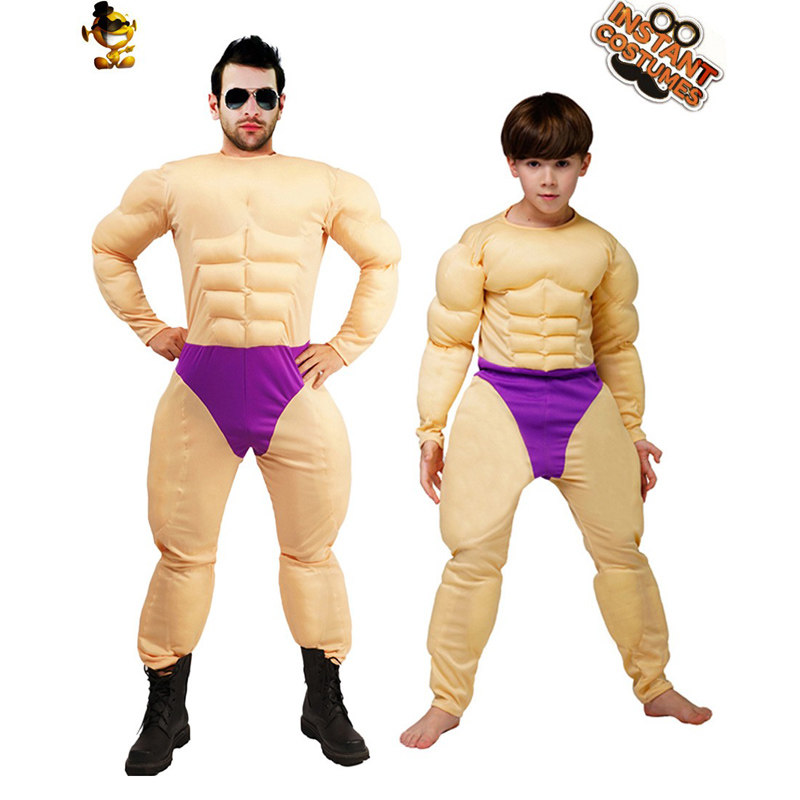 成人肌肉男服装男士假腹肌