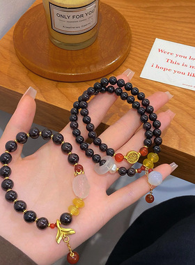 中式手串石榴石复古手链