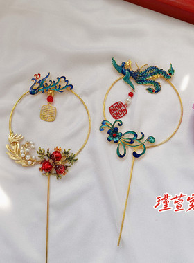订婚结婚璎珞圈蛋糕装饰