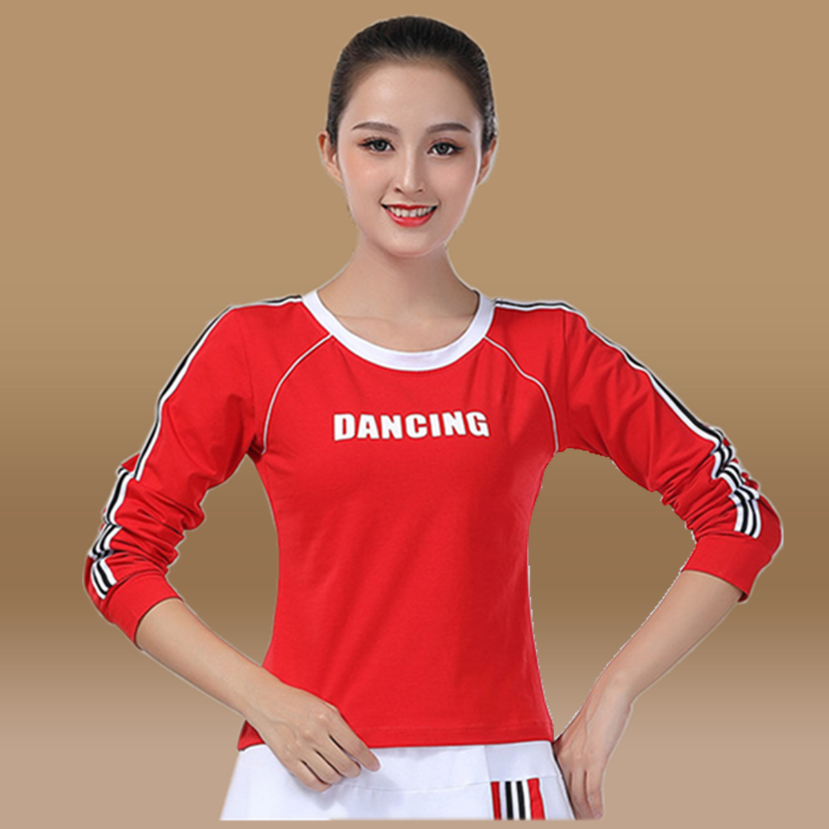 杨丽萍广场舞服装女春装 舞蹈长袖上衣 运动跳舞衣服舞蹈裤表演服