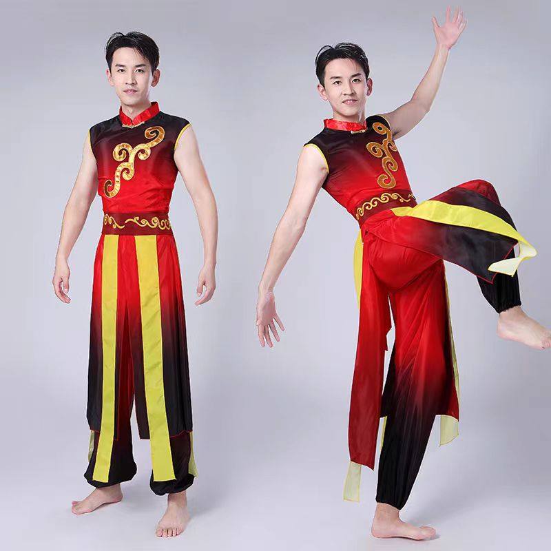 2026新款中国风腰鼓服男女舞蹈民