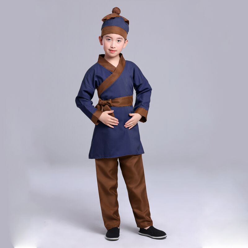 儿童古装古代演出服装大中小童民