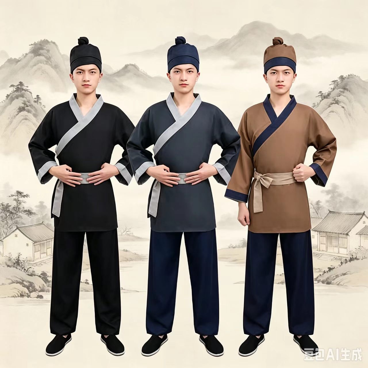 新款店小二古装演出成人汉服男