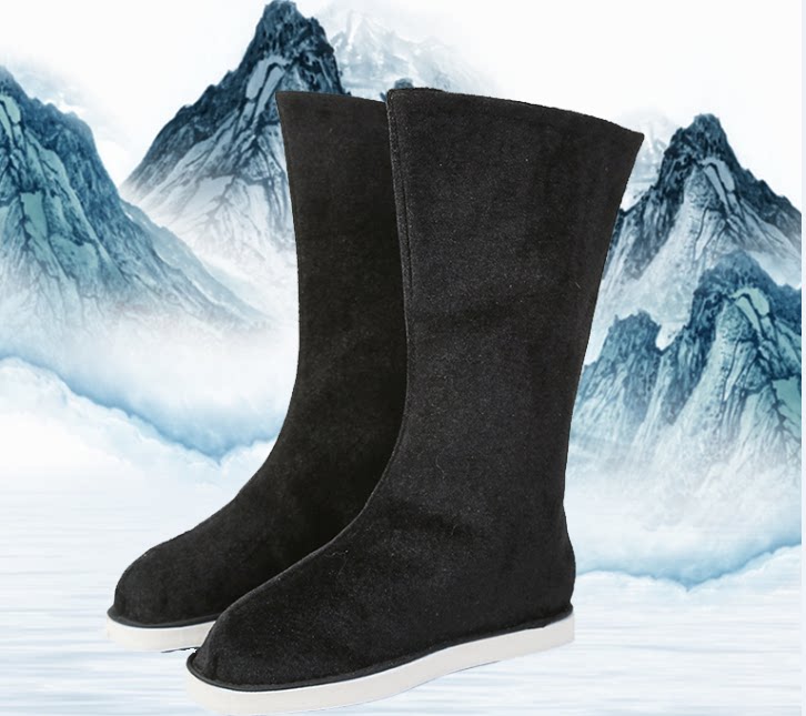 男士古装靴子鞋子古代武侠鞋子靴子演出舞台靴子配汉服鞋子靴子