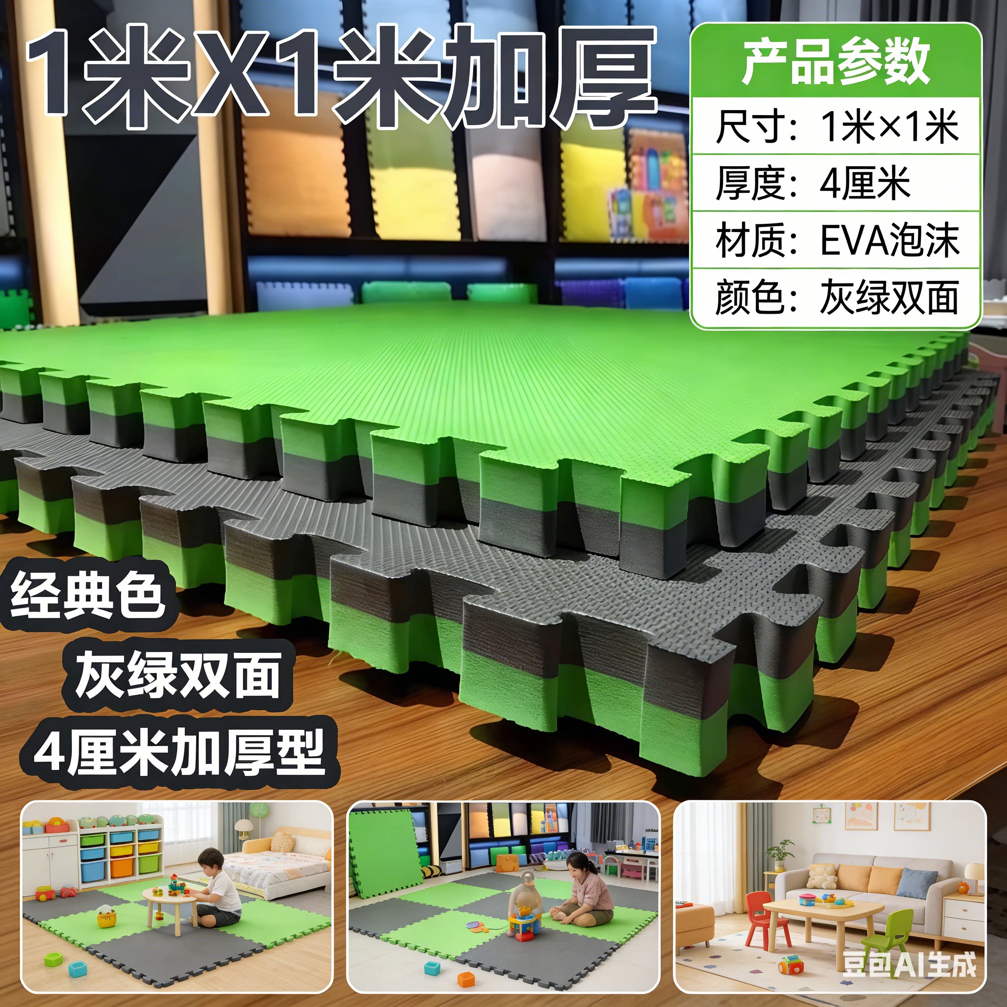 游乐场健身大垫子加厚地垫优惠