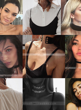 choker欧美合集黑色绒布颈链项圈