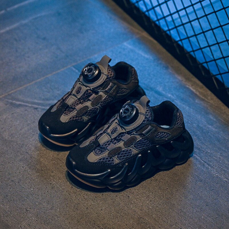 儿童运动真皮童鞋2026新款春秋季男童老爹鞋休闲女童青少年运动鞋