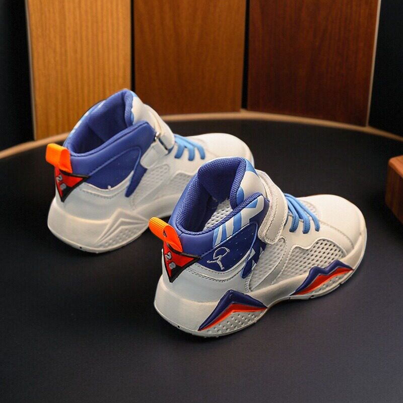 男童篮球鞋2026年春秋季新款儿童高帮休闲跑步鞋女童透气运动鞋子